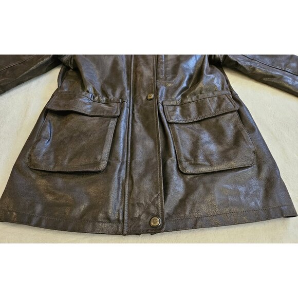 Cruze Leather Jacket Womens Large Dark Chocolate Brown ECU - Picture 3 of 12